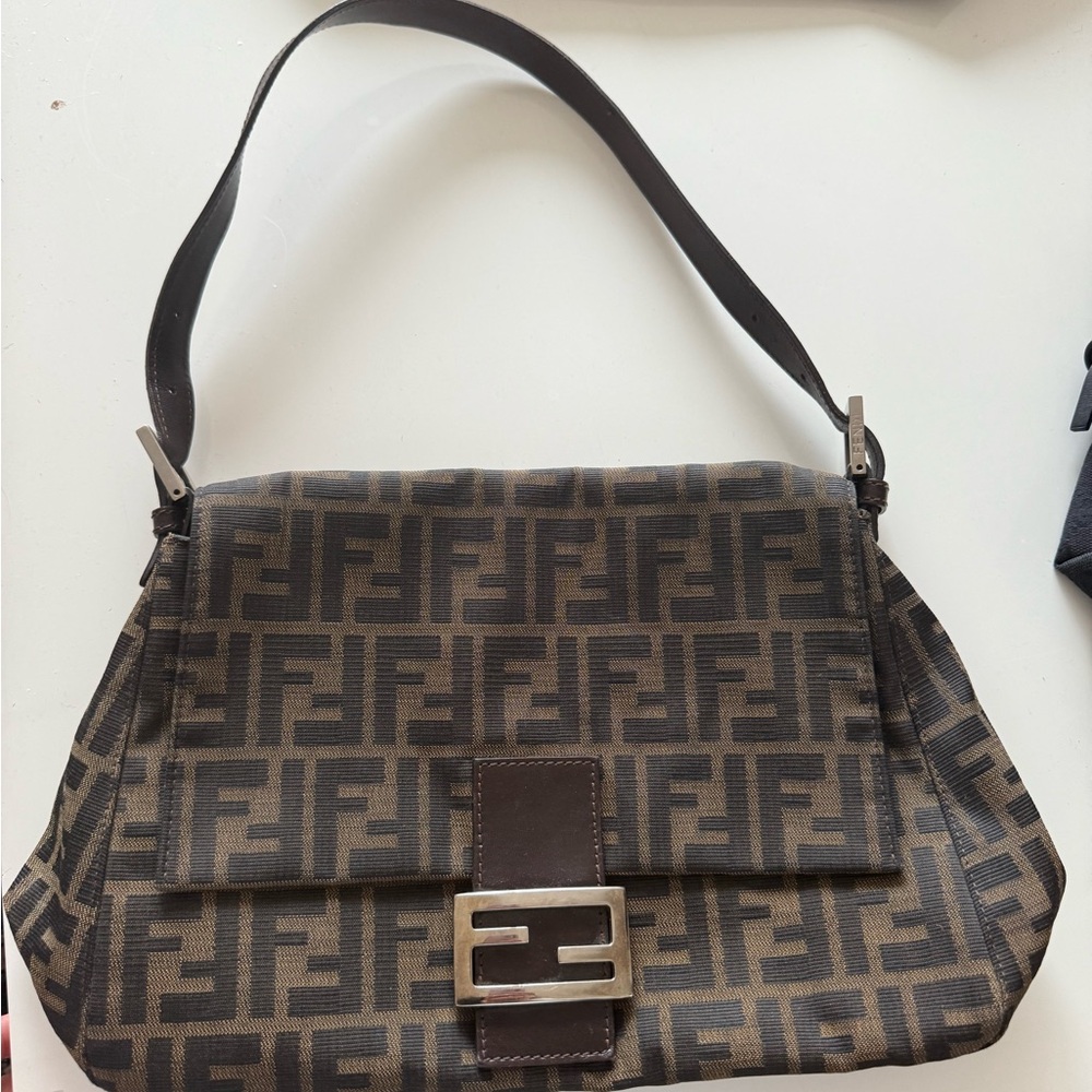 Fendi Monogram Brown Shoulder Bag